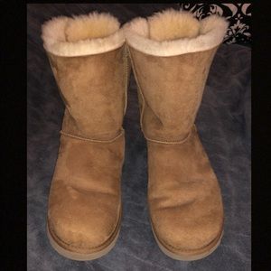 Chestnut bailey bow striped Ugg Boots